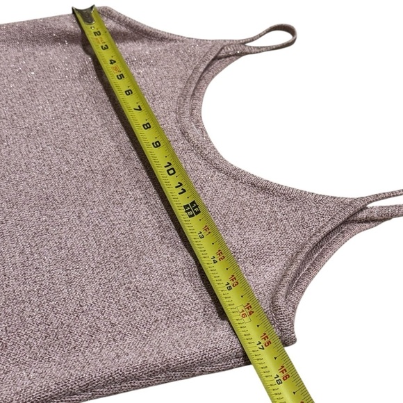 Vintage‎ Y2K St. John Collection Pink Sparkle Babydoll Tank Party Size M - Picture 9 of 10